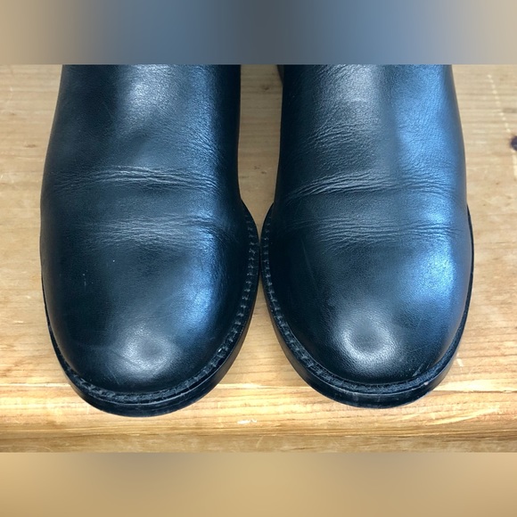 Tory Burch Adeline Black Riding Boots Size 6 Extended Calf - Picture 11 of 12
